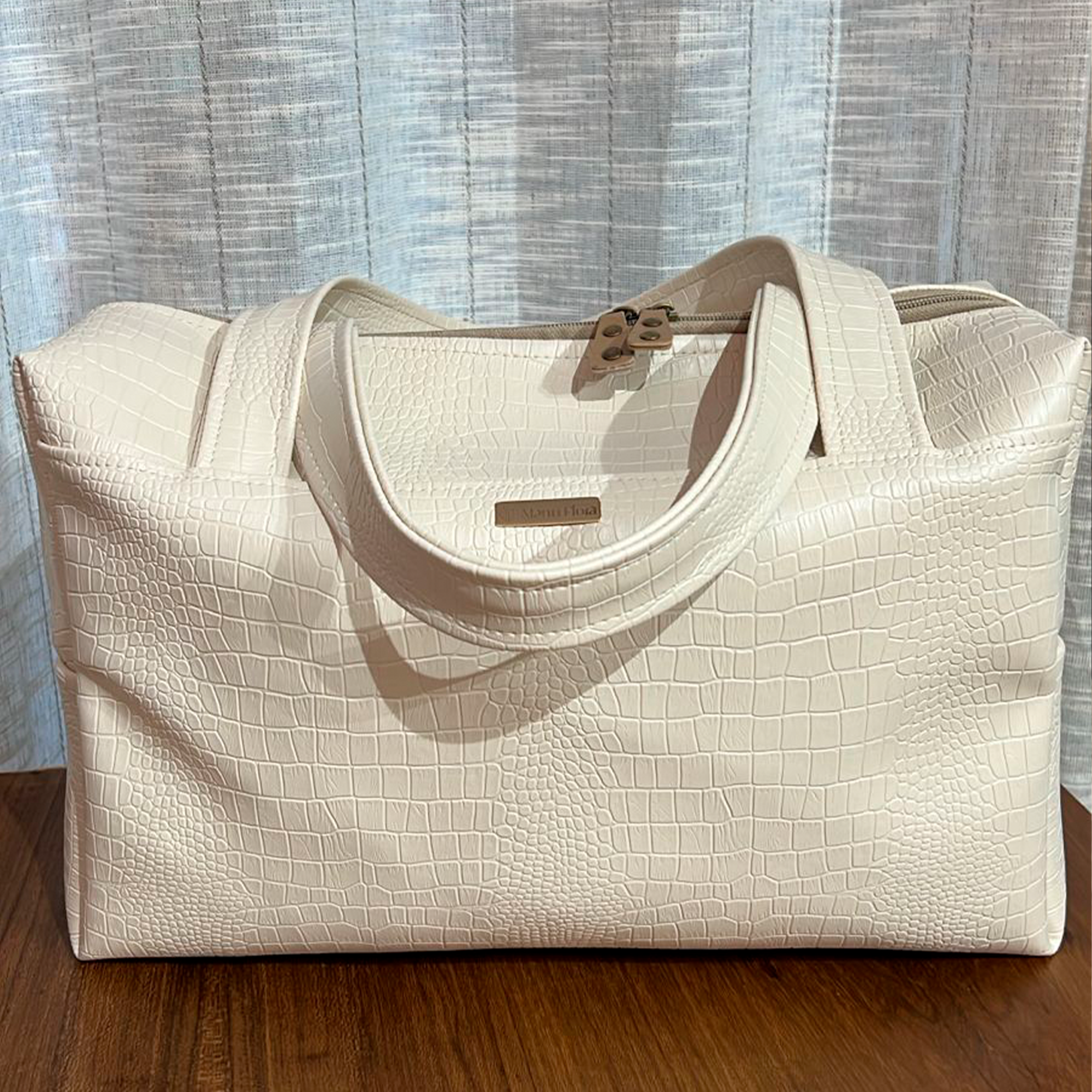 Bolsa Bag VENEZA Croco Off-White - Imagem 2